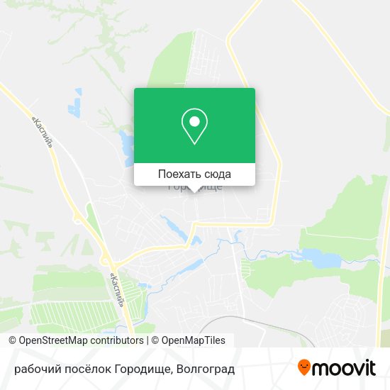Карта рабочий посёлок Городище
