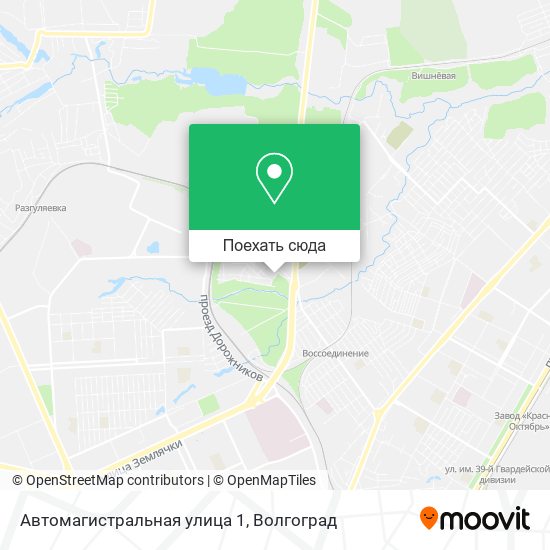 Карта Автомагистральная улица 1