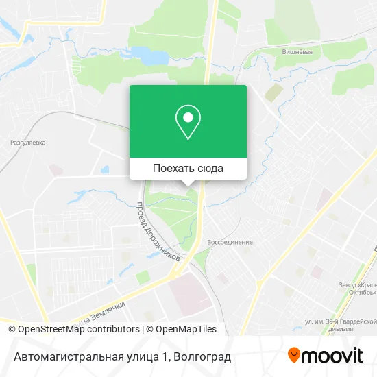 Карта Автомагистральная улица 1