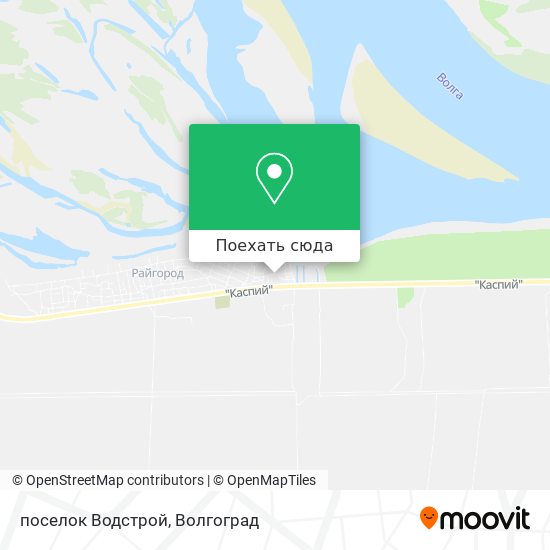 Карта поселок Водстрой