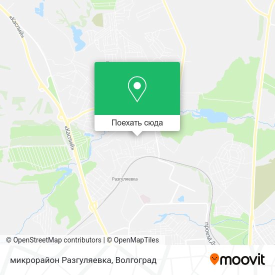 Карта микрорайон Разгуляевка
