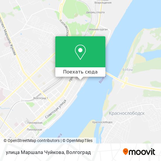 Карта улица Маршала Чуйкова