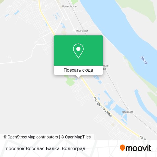 Карта поселок Веселая Балка