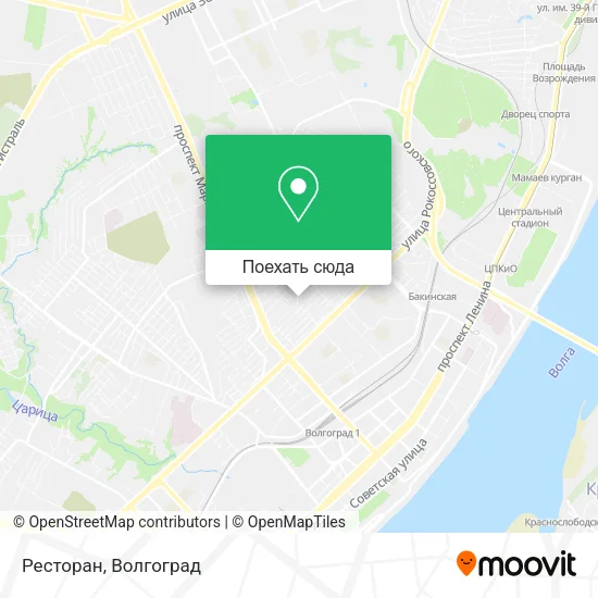 Карта Ресторан