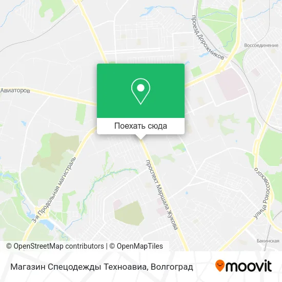 Карта Магазин Спецодежды Техноавиа