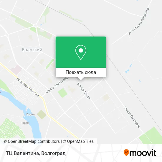 Карта ТЦ Валентина