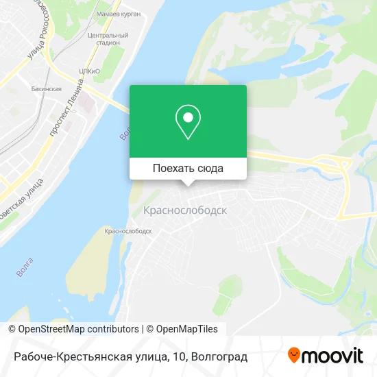Карта Рабоче-Крестьянская улица, 10