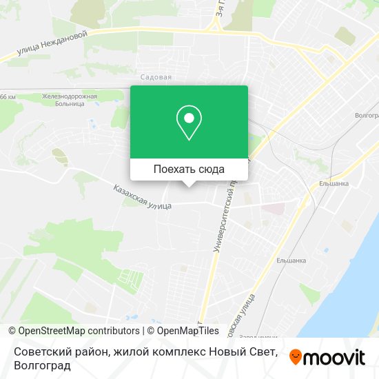Карта Советский район, жилой комплекс Новый Свет