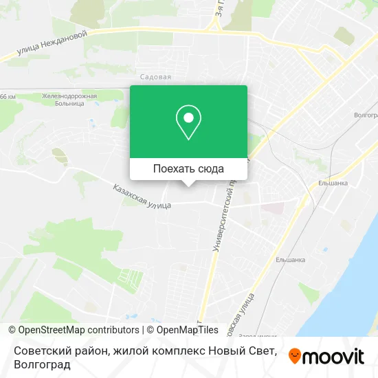 Карта Советский район, жилой комплекс Новый Свет