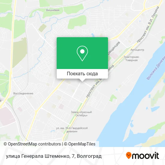 Карта улица Генерала Штеменко, 7