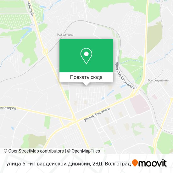 Карта улица 51-й Гвардейской Дивизии, 28Д