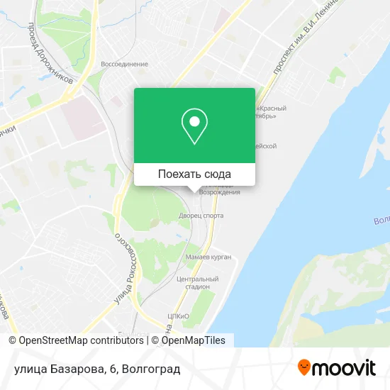 Карта улица Базарова, 6