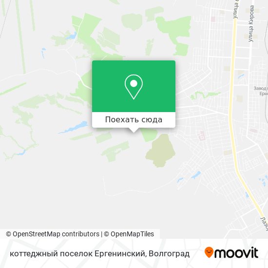 Карта коттеджный поселок Ергенинский