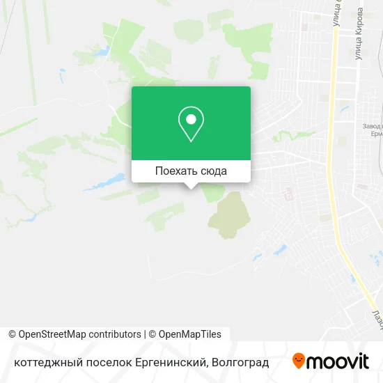 Карта коттеджный поселок Ергенинский