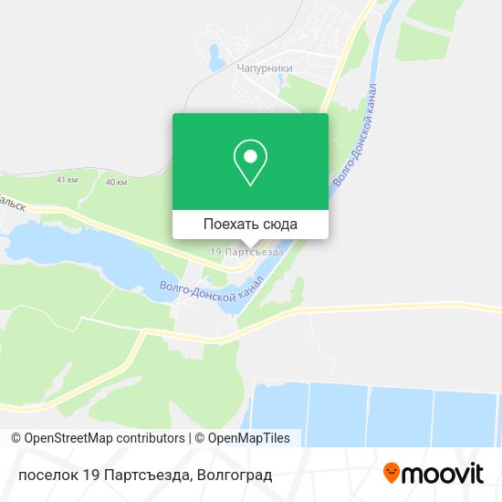 Карта поселок 19 Партсъезда