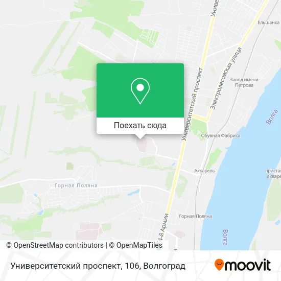 Карта Университетский проспект, 106