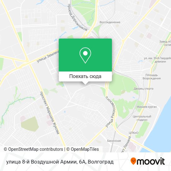Карта улица 8-й Воздушной Армии, 6А