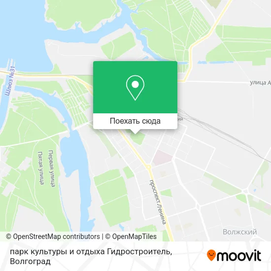 Карта парк культуры и отдыха Гидростроитель