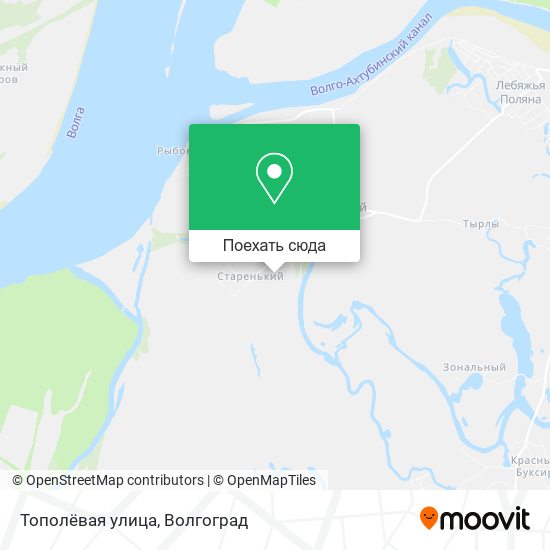 Карта Тополёвая улица