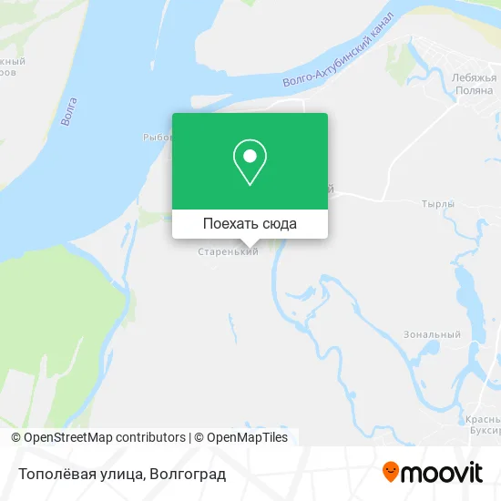 Карта Тополёвая улица