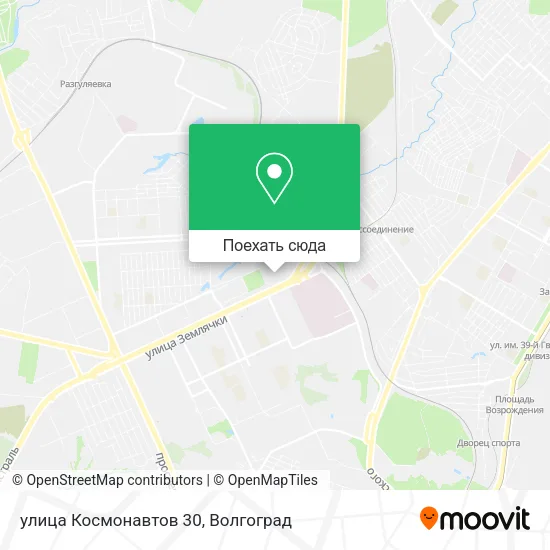 Карта улица Космонавтов 30