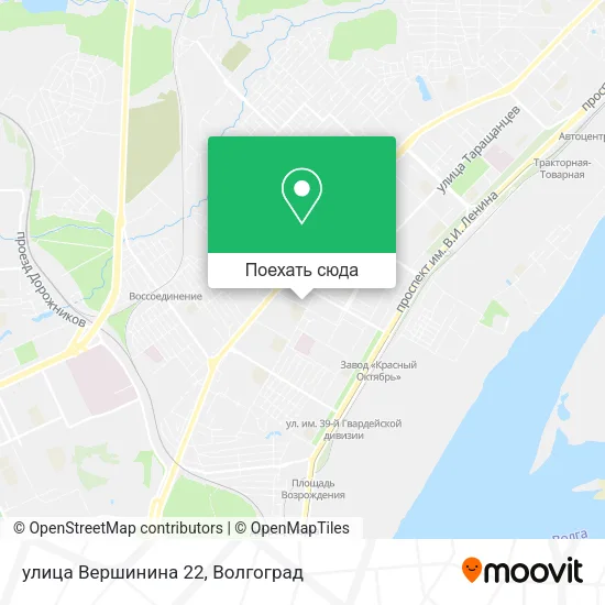 Карта улица Вершинина 22
