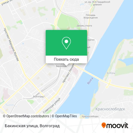 Карта Бакинская улица