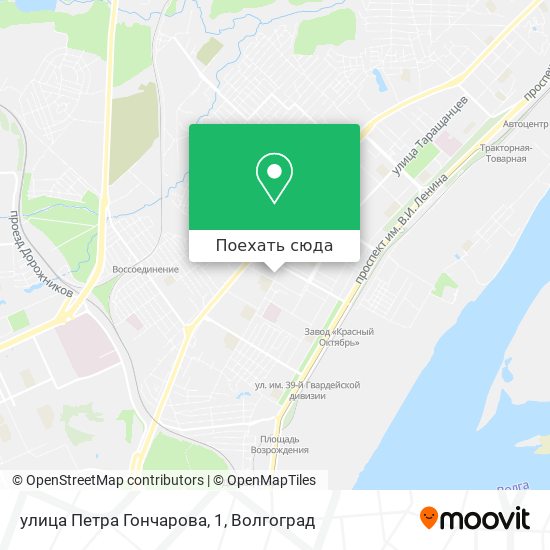 Карта улица Петра Гончарова, 1