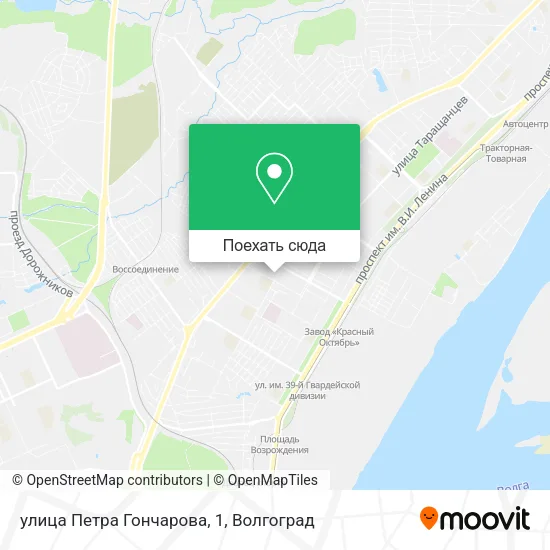 Карта улица Петра Гончарова, 1