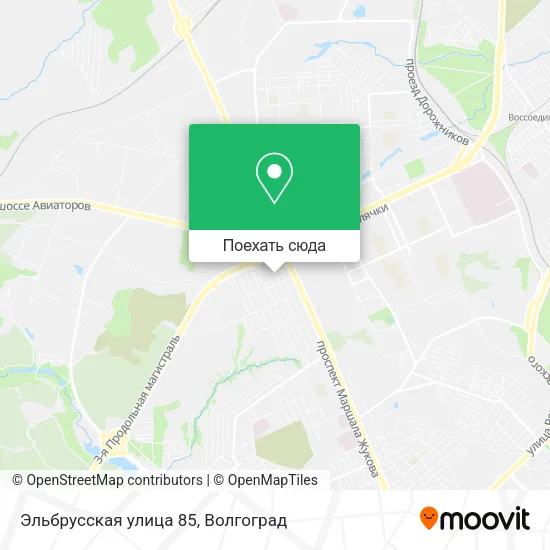 Карта Эльбрусская улица 85
