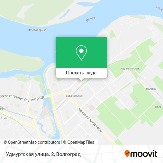 Карта Удмуртская улица, 2