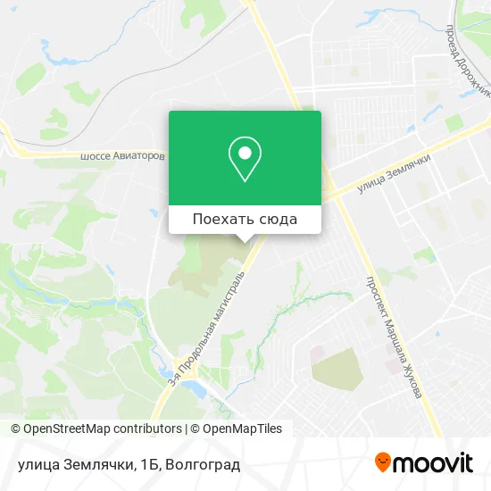 Карта улица Землячки, 1Б