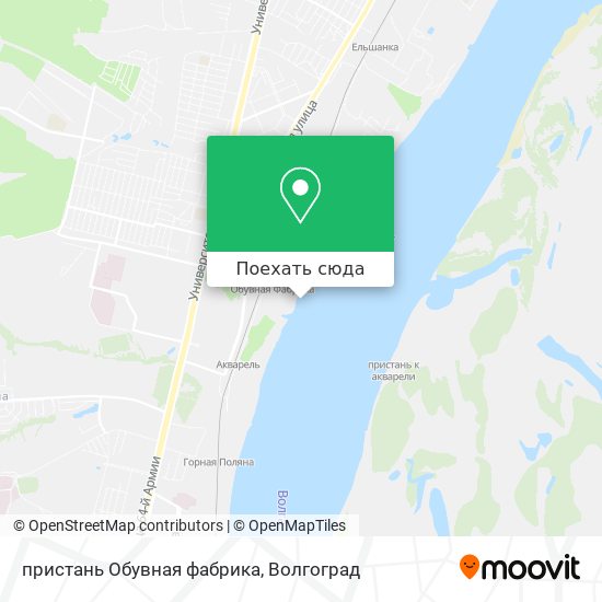 Карта пристань Обувная фабрика