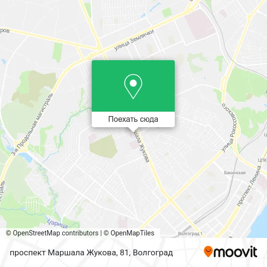 Карта проспект Маршала Жукова, 81