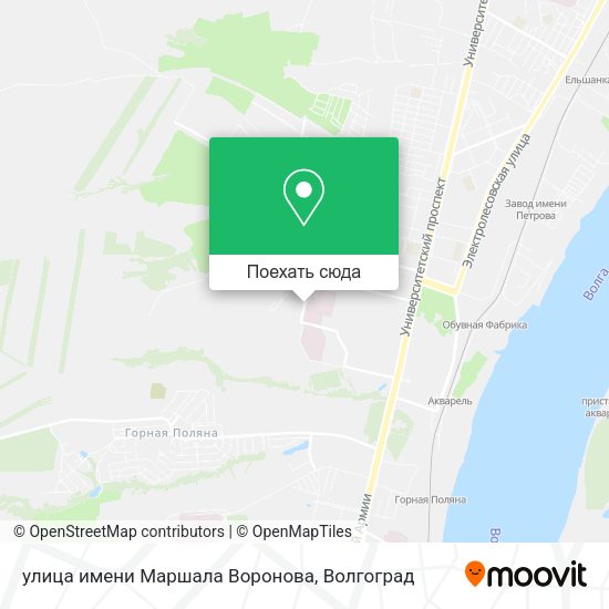 Карта улица имени Маршала Воронова
