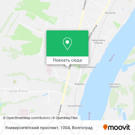 Карта Университетский проспект, 100А