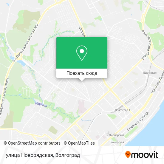 Карта улица Новорядская