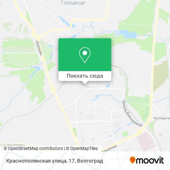 Карта Краснополянская улица, 17