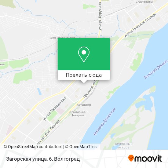 Карта Загорская улица, 6