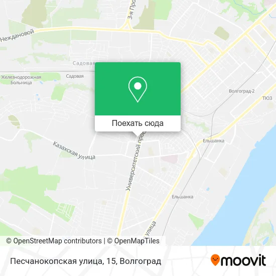 Карта Песчанокопская улица, 15