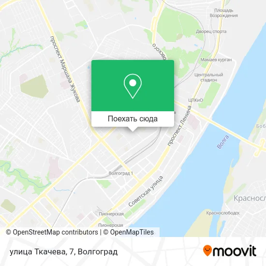 Карта улица Ткачева, 7