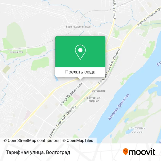 Карта Тарифная улица