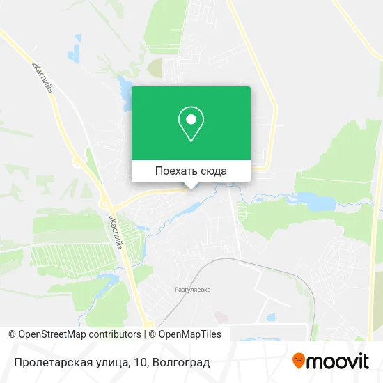 Карта Пролетарская улица, 10