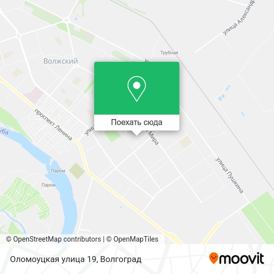 Карта Оломоуцкая улица 19