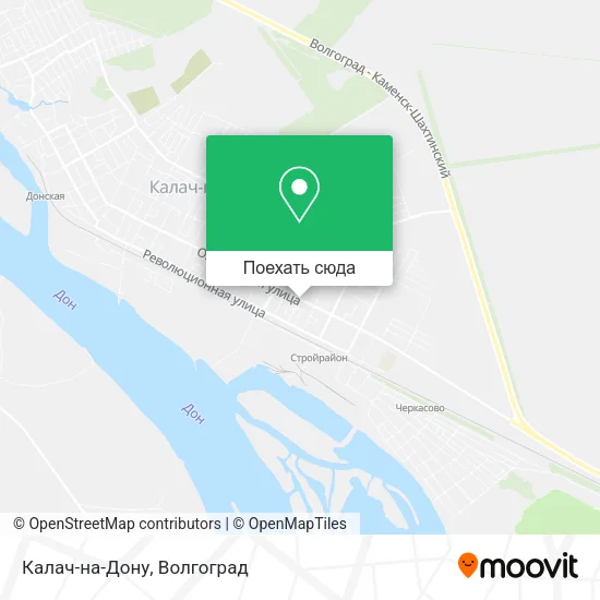Карта Калач-на-Дону