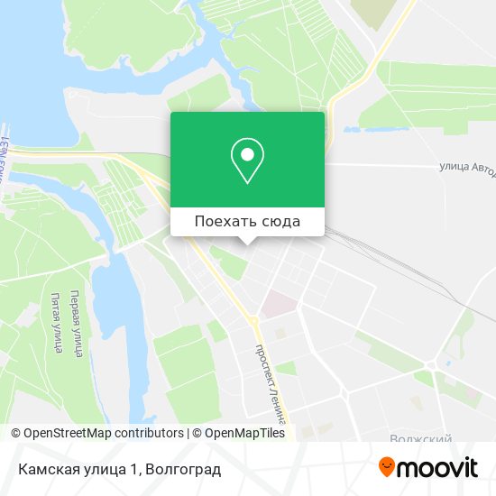 Карта Камская улица 1