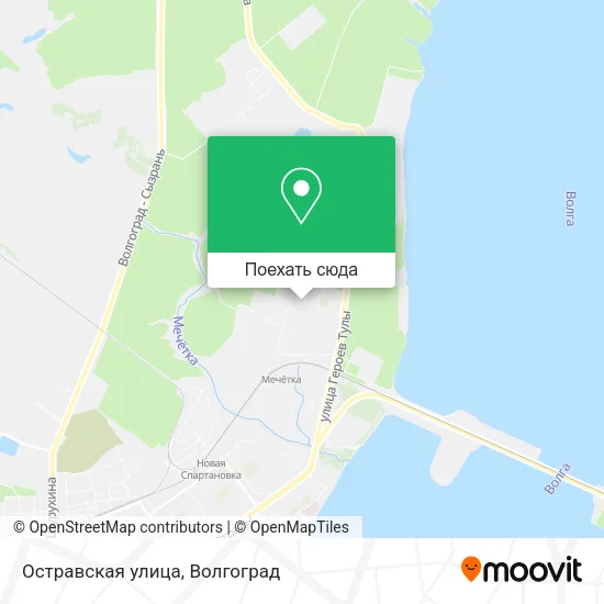 Карта Остравская улица