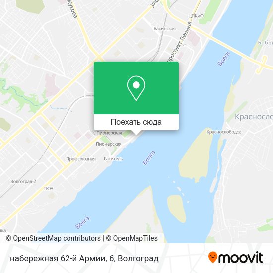 Карта набережная 62-й Армии, 6