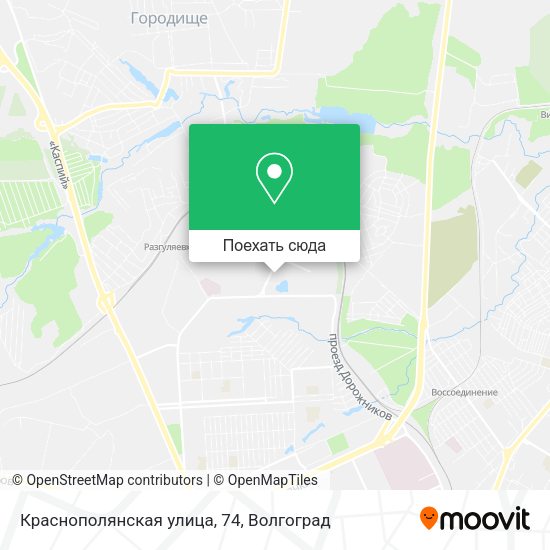 Карта Краснополянская улица, 74