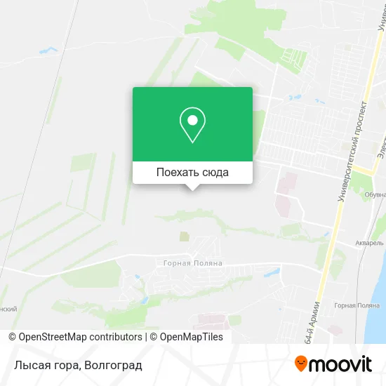 Карта Лысая гора